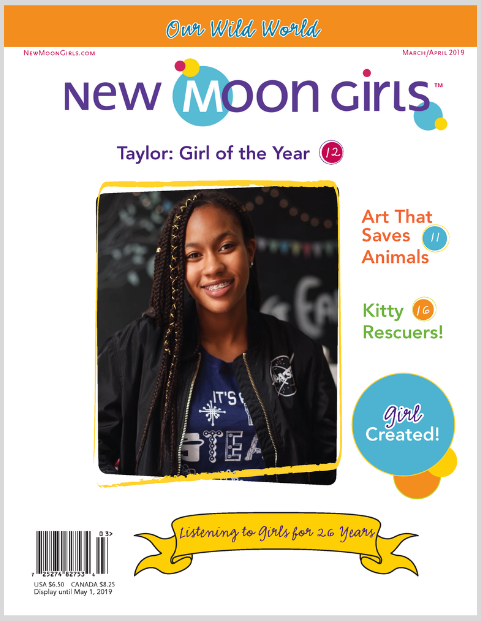 March-April New Moon Girls mag cover